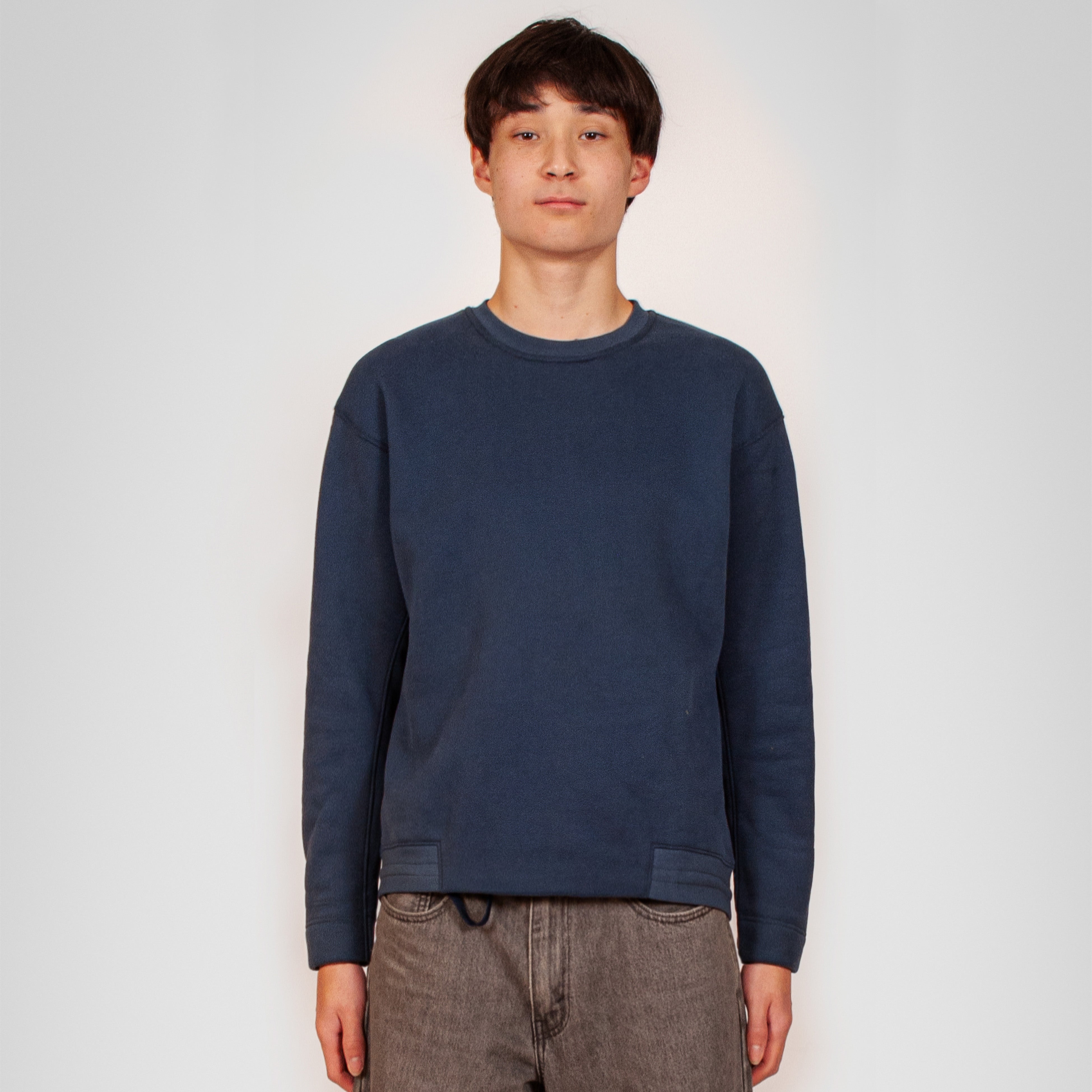 Perth – Fleece Pull-over Crewneck in Ocean