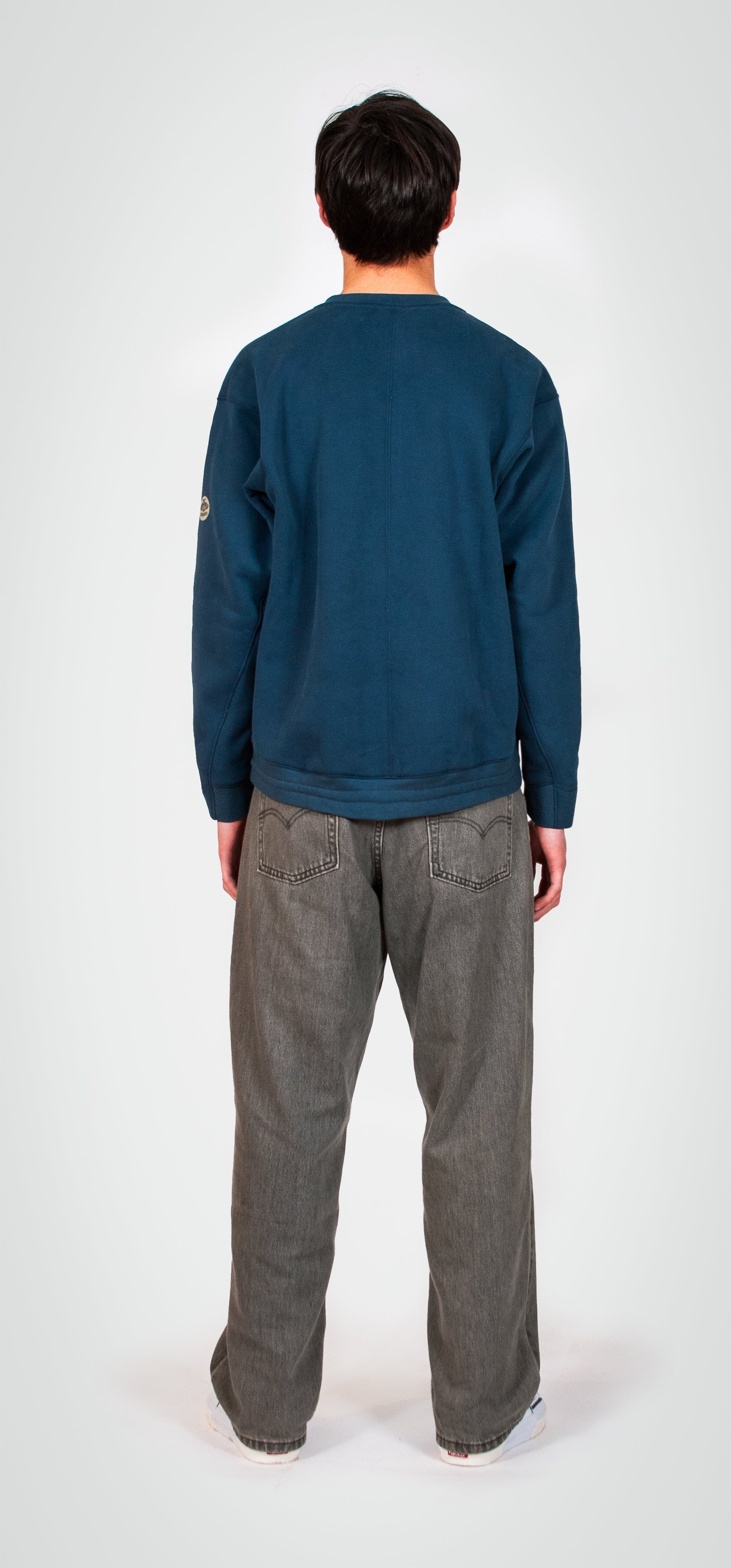 Perth – Fleece Pull-over Crewneck in Ocean