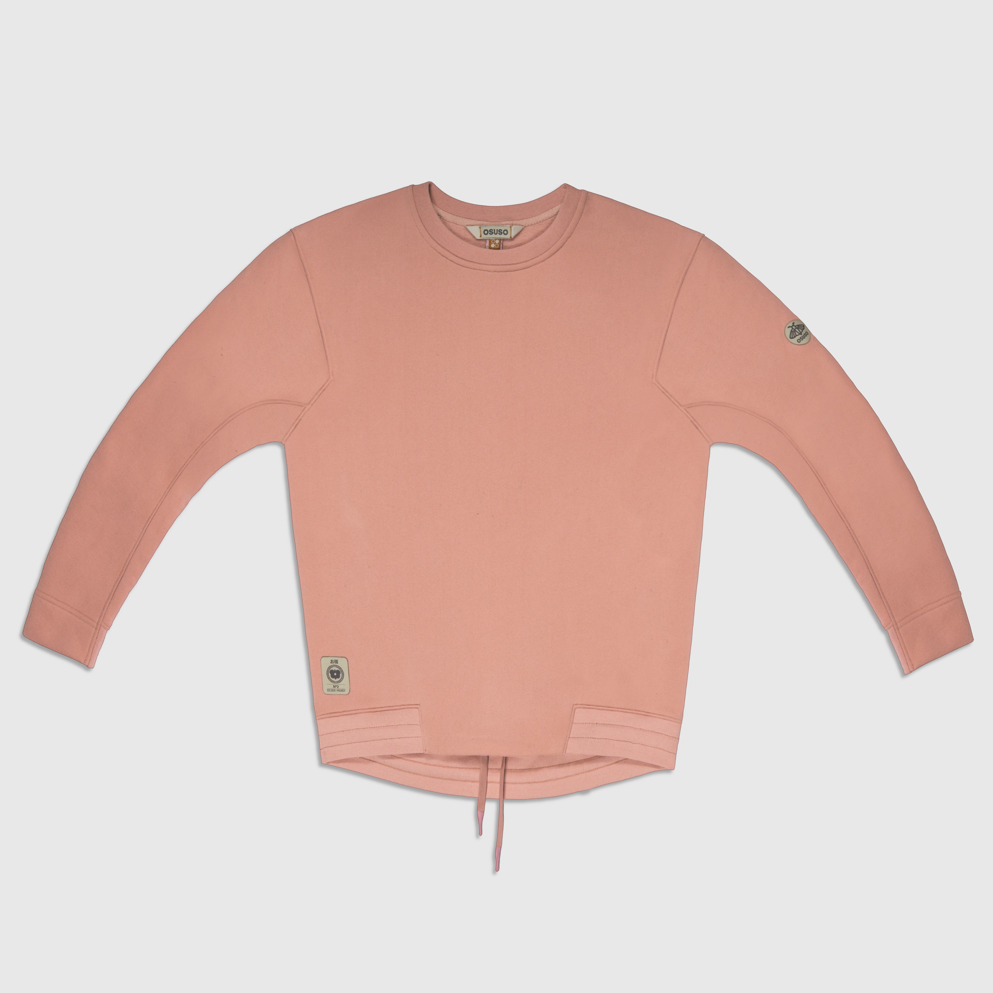 Soph – Fleece Pull-over Crewneck in Dusty Pink