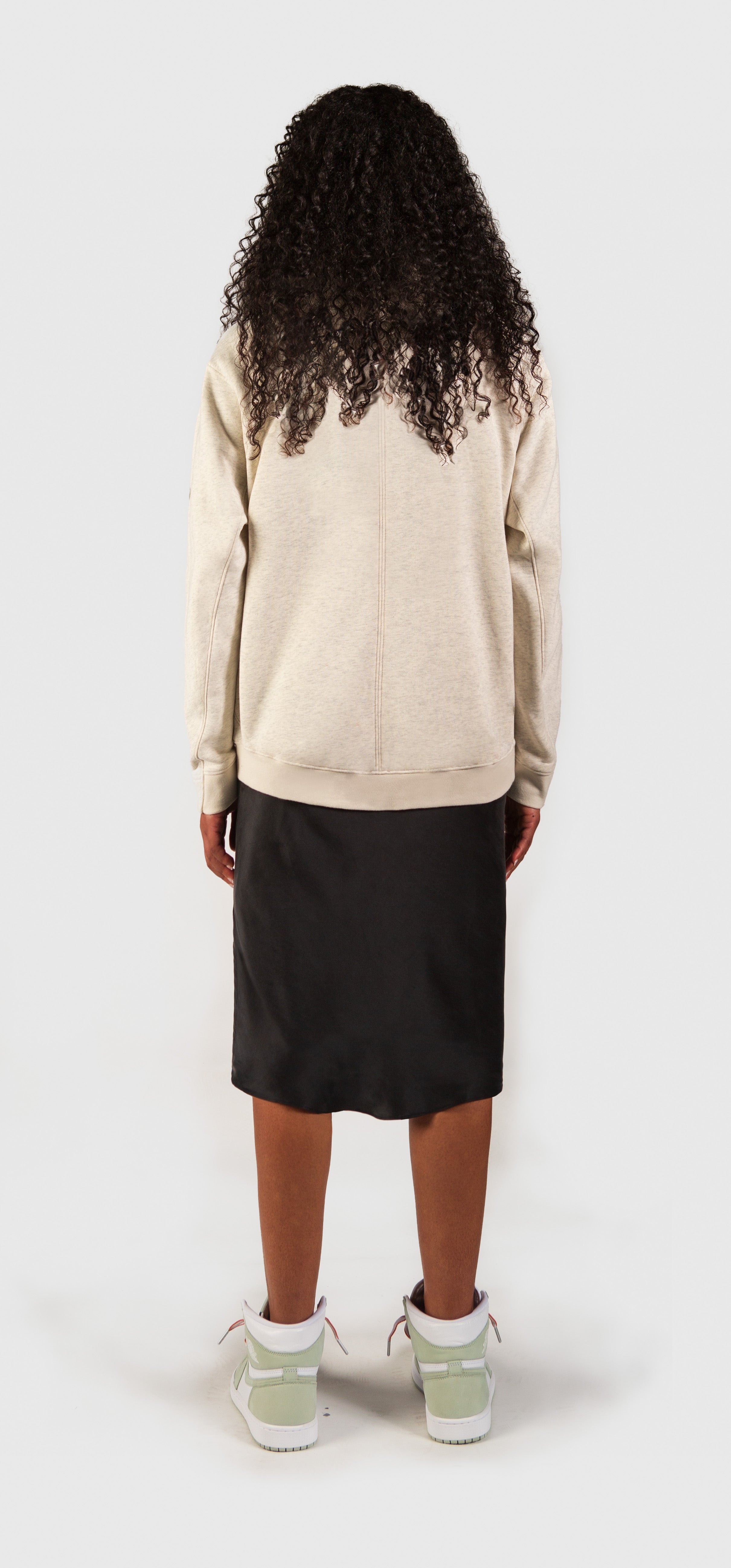 Soph – Fleece Pull-over Crewneck in Offwhite Heather