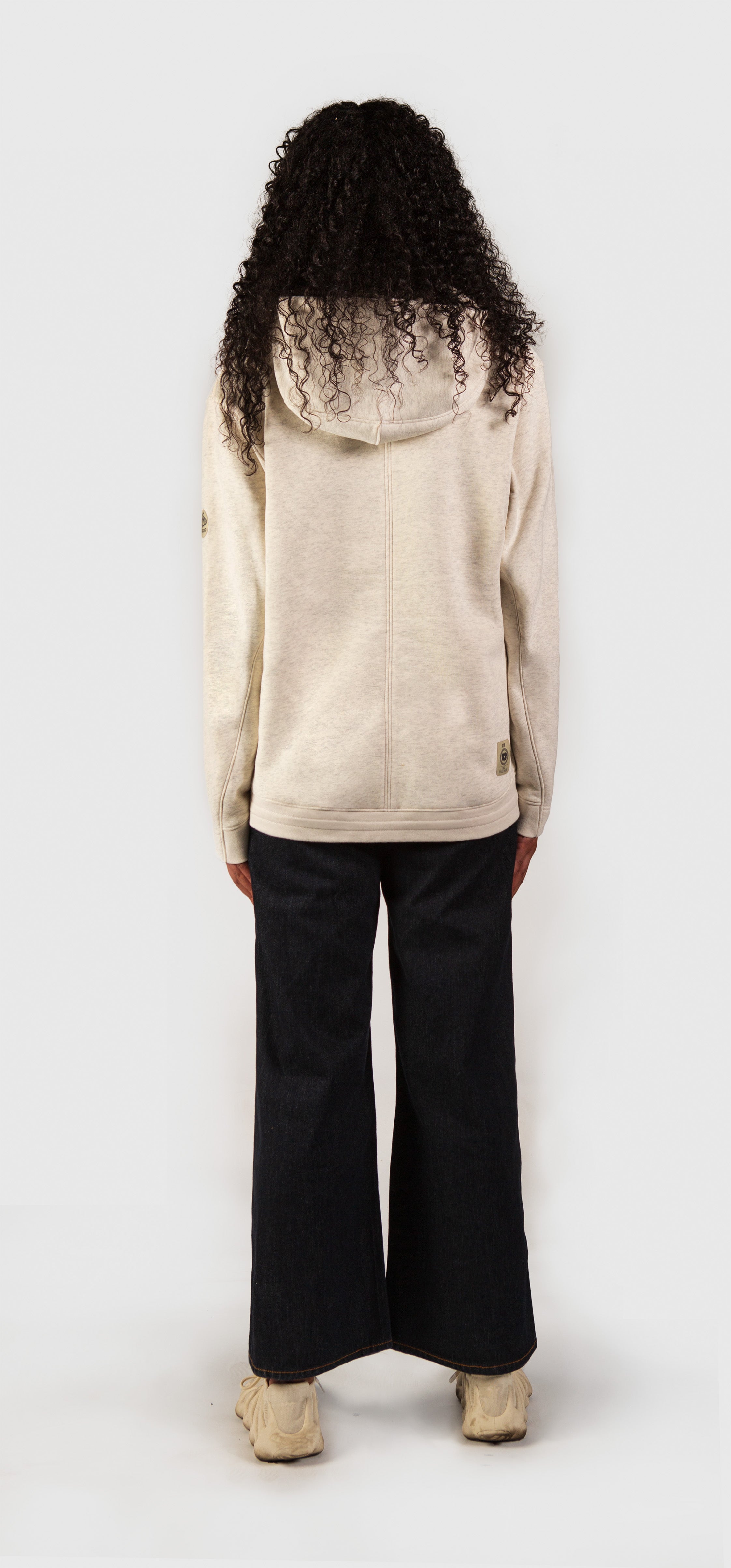 Delphine – Fleece Pull-over Hoodie in Green