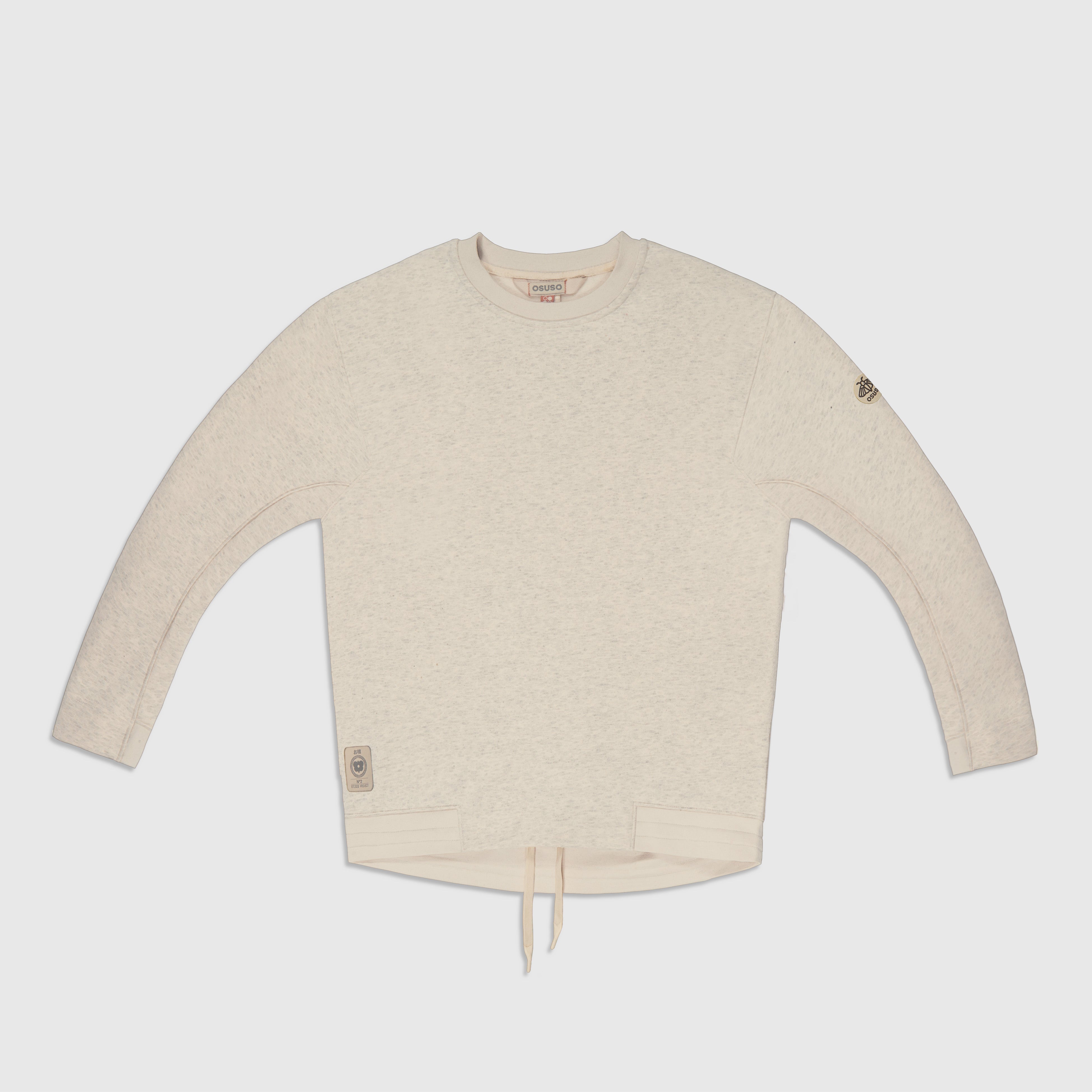 Soph – Fleece Pull-over Crewneck in Offwhite Heather